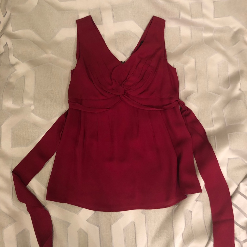 Silk maternity top